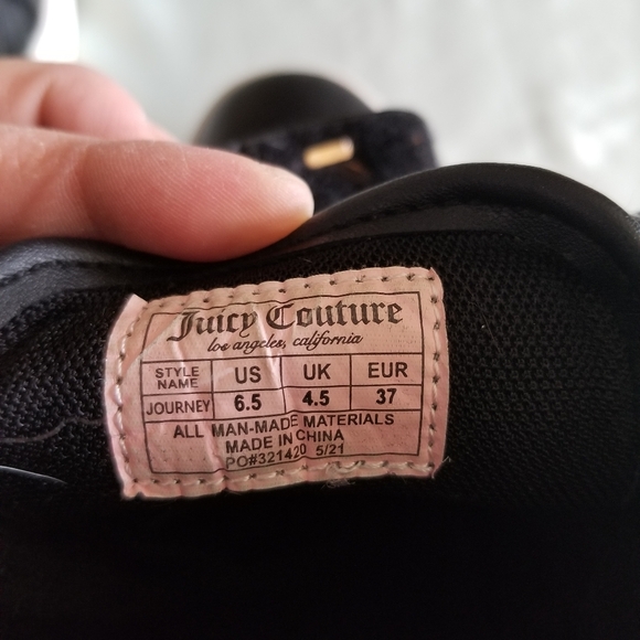 Juicy Couture hidden heel wedges US 6.5 golden accents - Picture 8 of 10